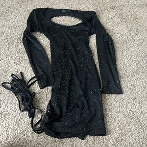 Black, Sparkly dress